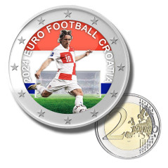 2 Euro Coloured Coin EURO 2024 Croatia